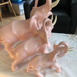Vintage Pereiras Elephant PORTUGAL POTTERY PINK